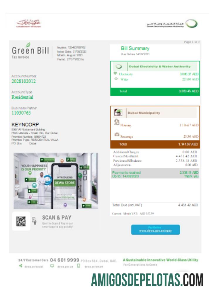 Projeto de lei de serviços públicos verdes, SCR modelo